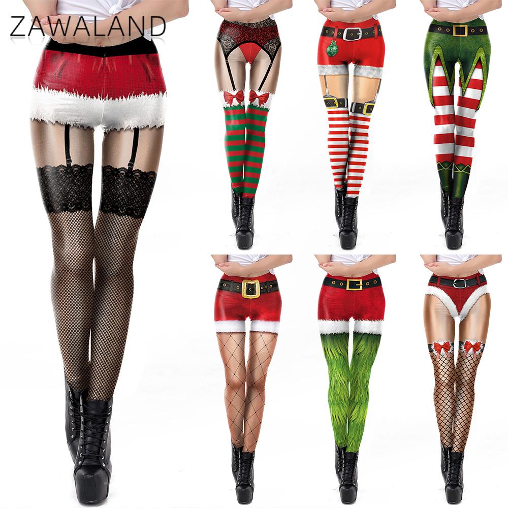 Yoga Fitness Workout - Zawaland Christmas Yoga Leggings for Women