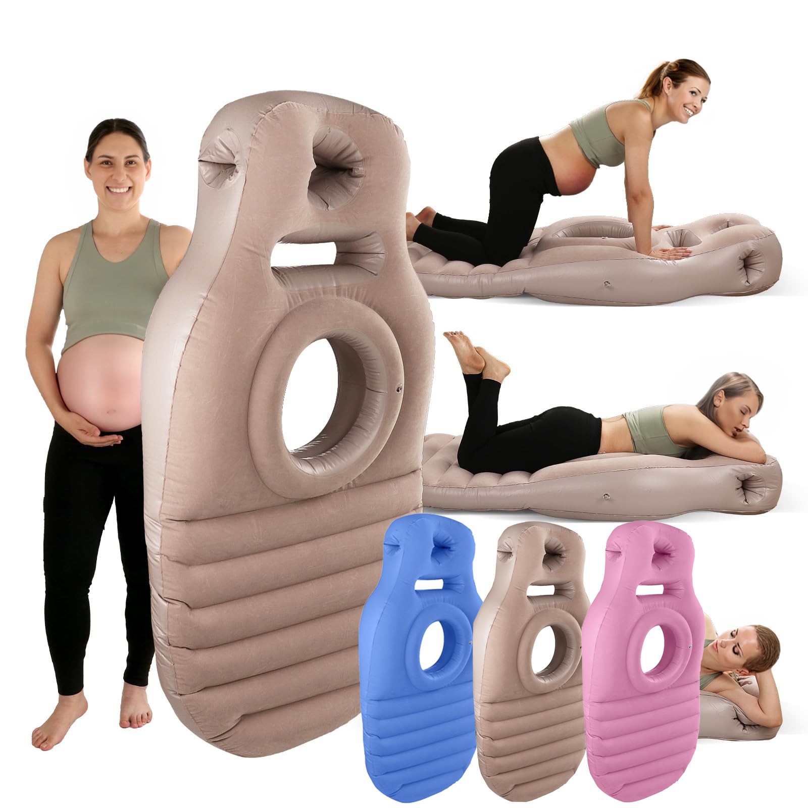 Yoga Fitness Mat - Flocked PVC O-type Yoga Mat For
