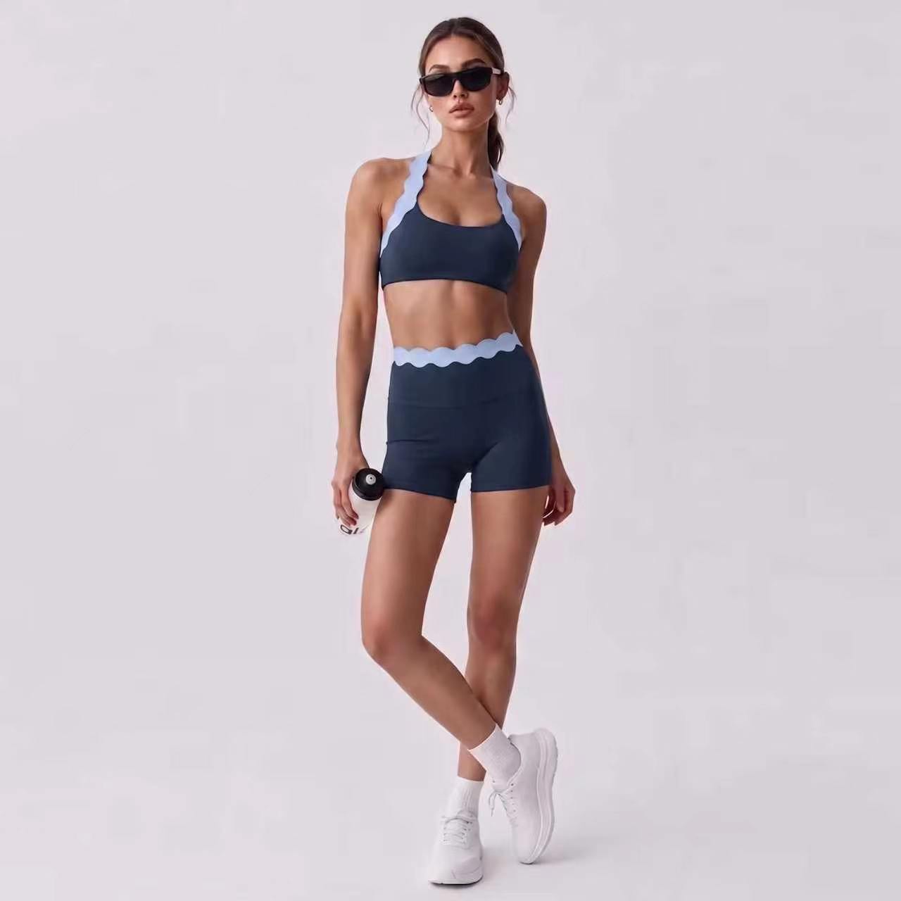 Women 2‑Piece Yoga Outfit Two‑ - Yoga Fitness Leggings 评论和价格