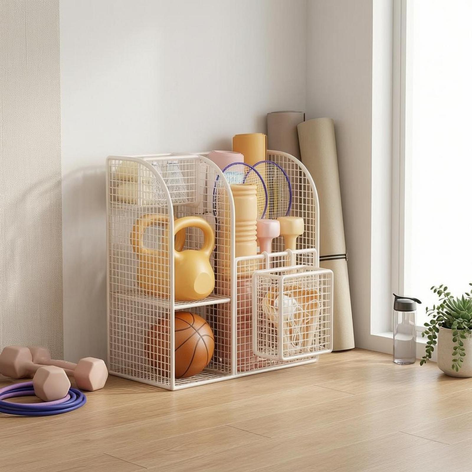 Compact Iron Wire Rack for Exe - Yoga Fitness Mat 评论和价格