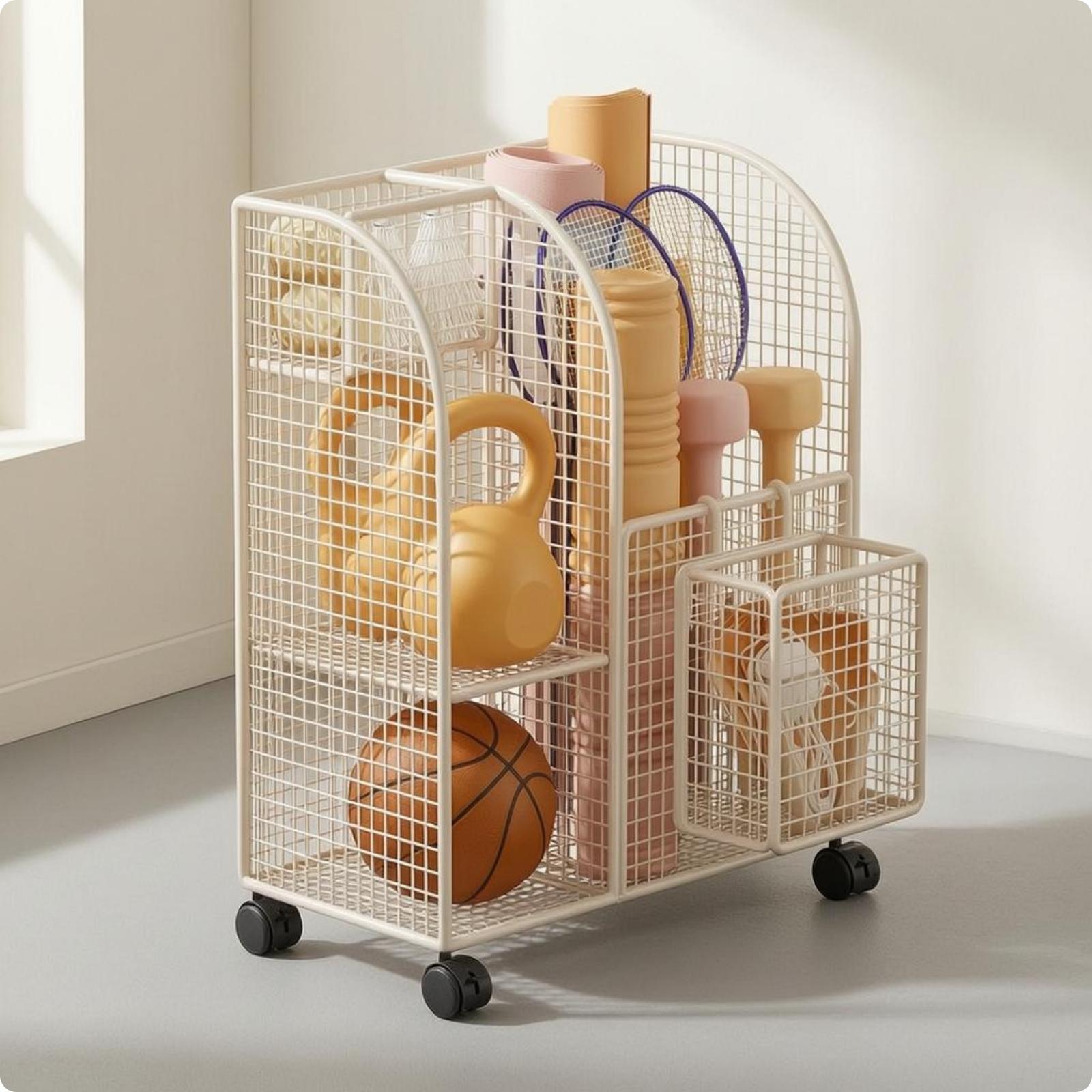 Compact Iron Wire Rack for Exe - Yoga Fitness Mat 评论和价格