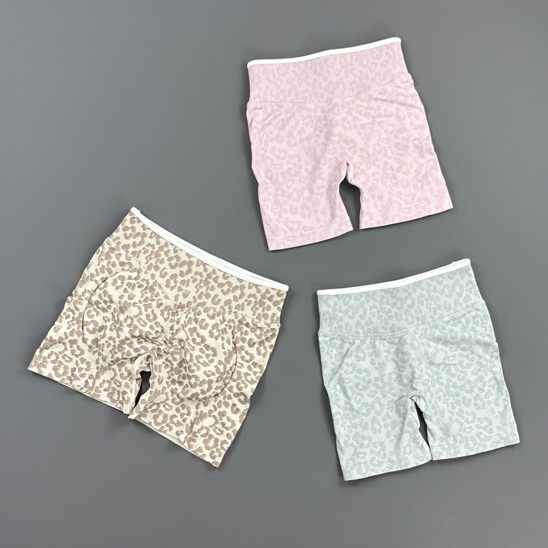 HISTELLO Gym Shorts Leopard Pr - Yoga Fitness Workout 评论和价格