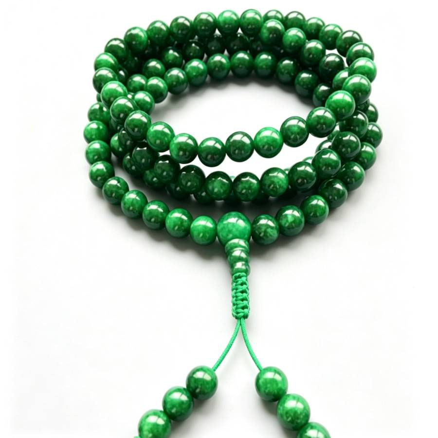 6mm 108 Natural Green jade bea - Yoga Health & Fitness Center 评论和价格