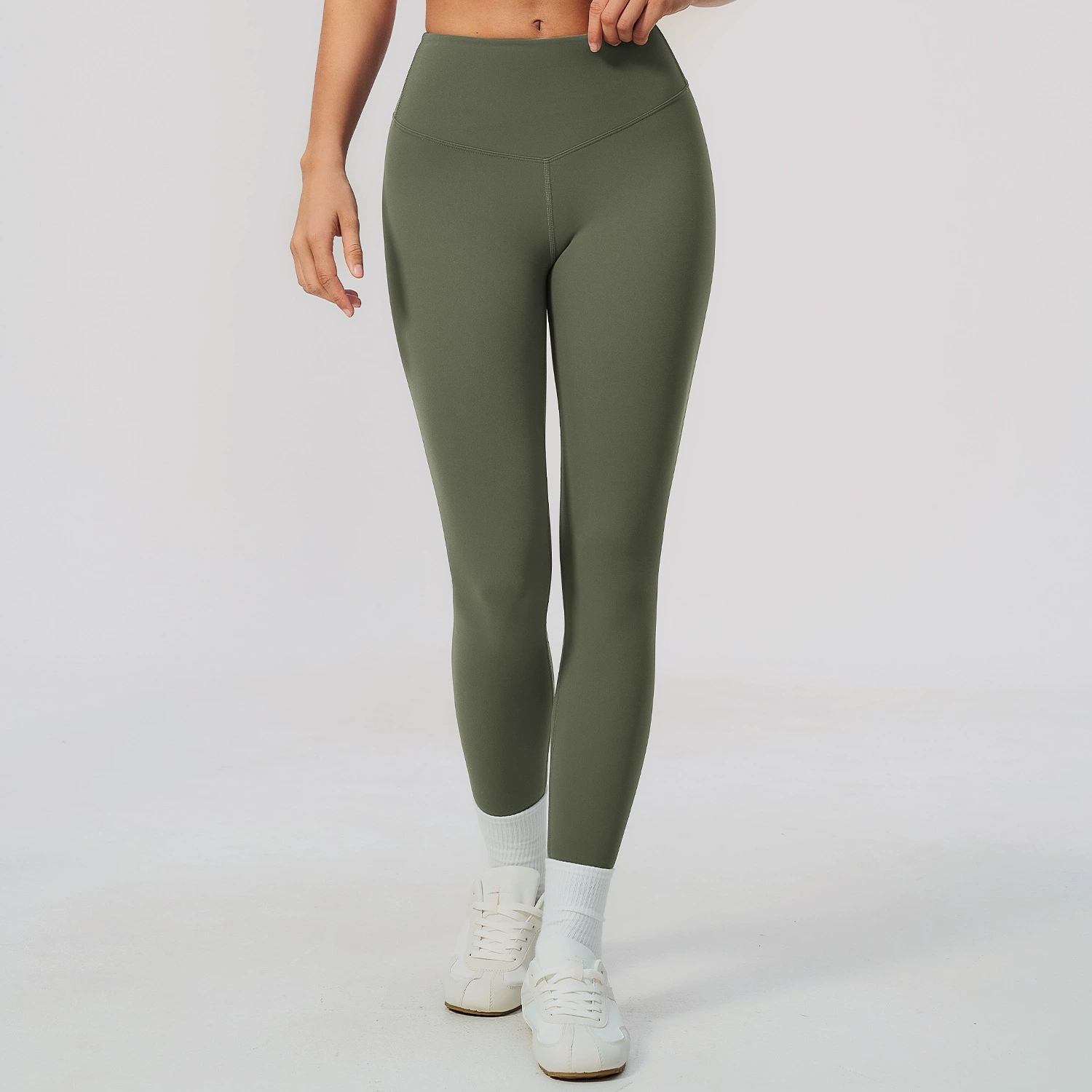 Solid Color Yoga Pants Women's - Yoga Fitness Workout 评论和价格