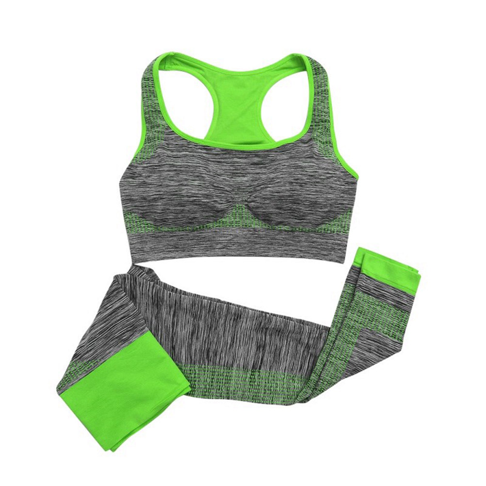 1Set Workout Set Racerback Spo - Yoga Fitness Leggings 评论和价格