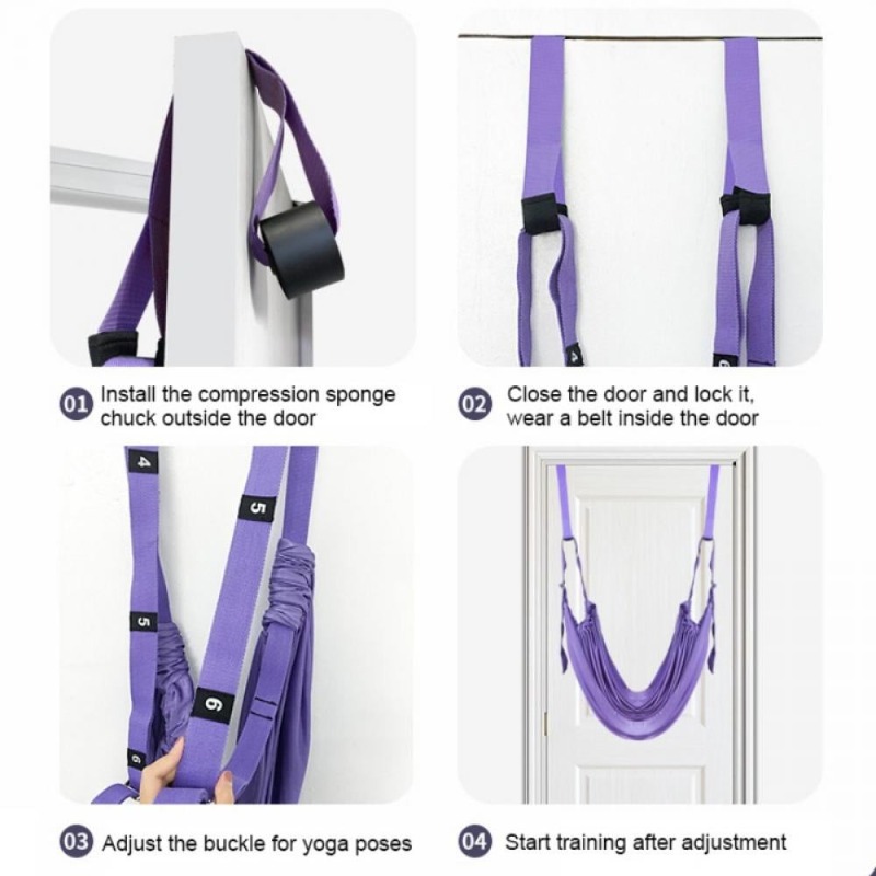 Adjustable Aerial Yoga Hammock - Stretch Strap Yoga 评论和价格