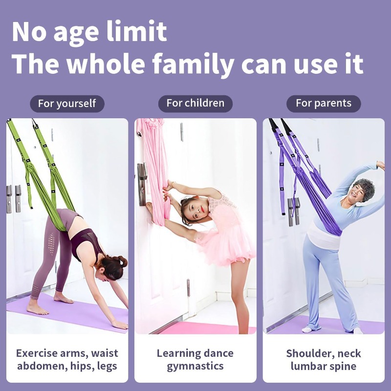 Adjustable Aerial Yoga Hammock - Stretch Strap Yoga 评论和价格