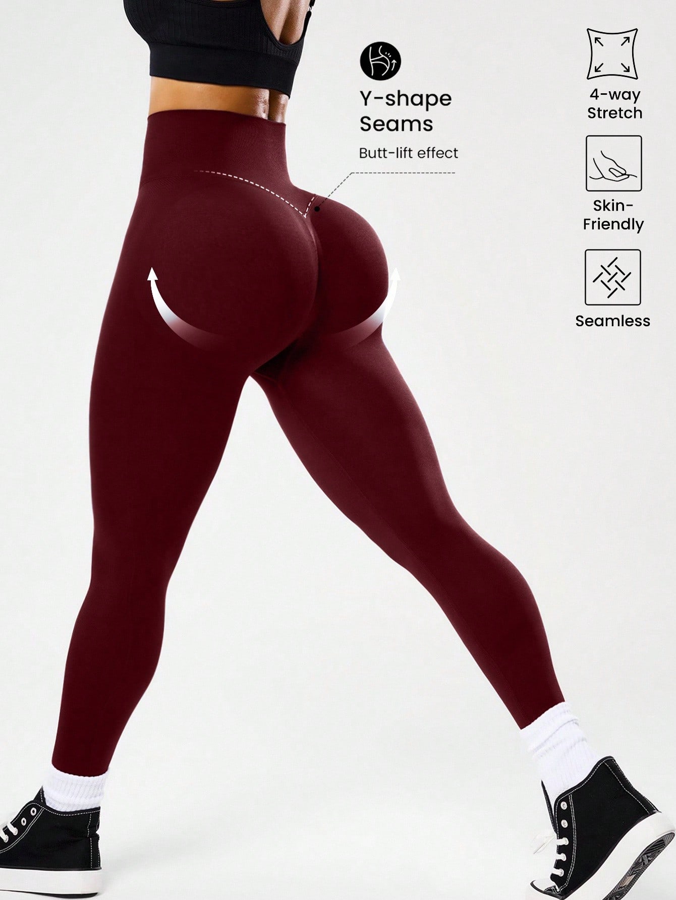 High-waisted seamless yoga leg - Yoga Fitness Leggings 评论和价格