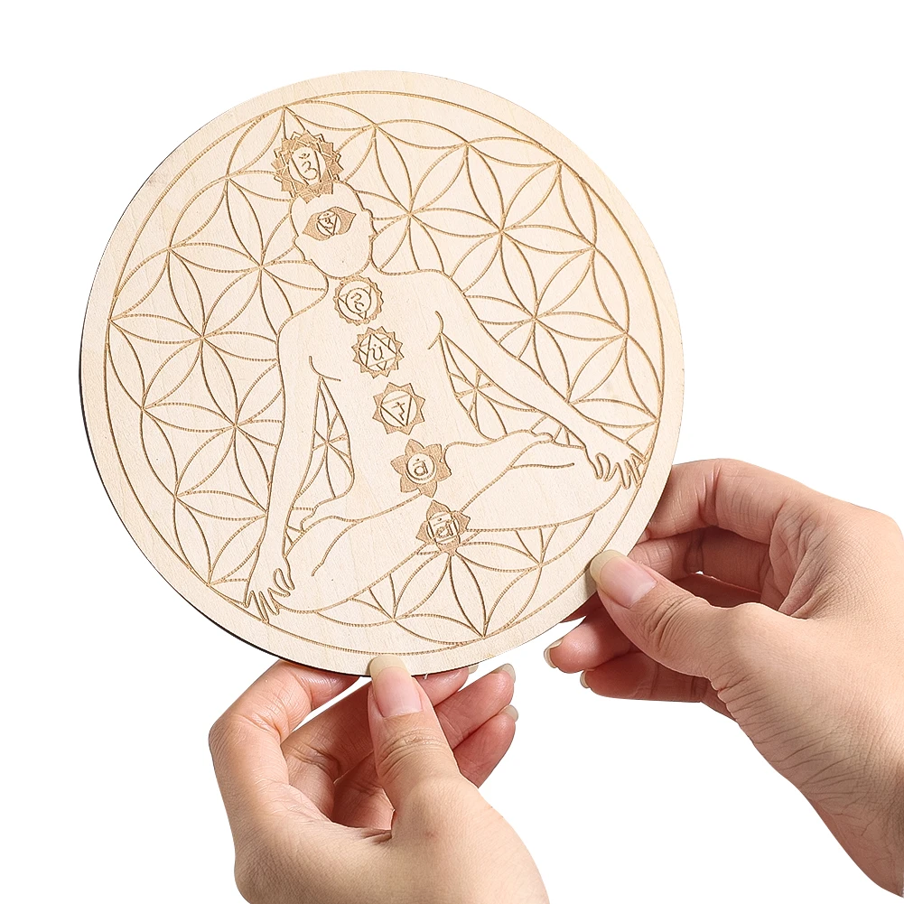 15CM Laser Engraving 7 Chakra  - Yoga Fitness Mat 评论和价格