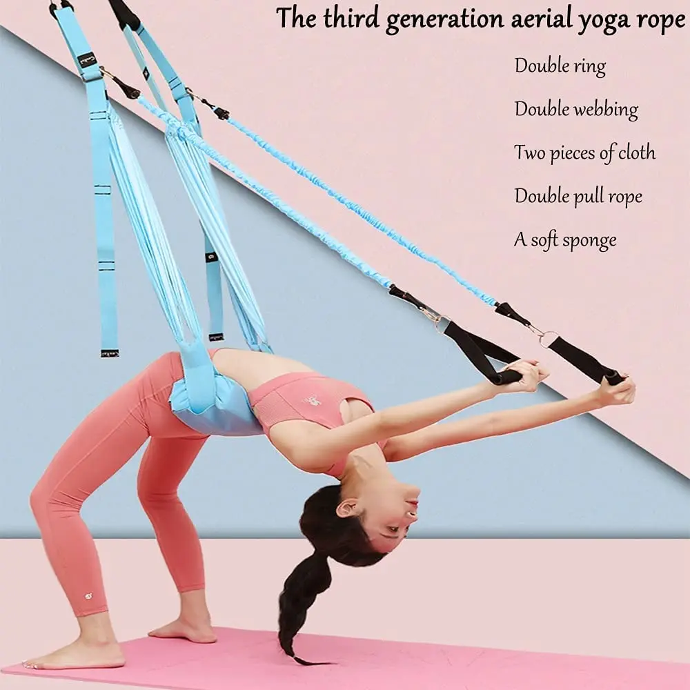 Adjustable Aerial Yoga Strap E - Stretch Strap Yoga 评论和价格